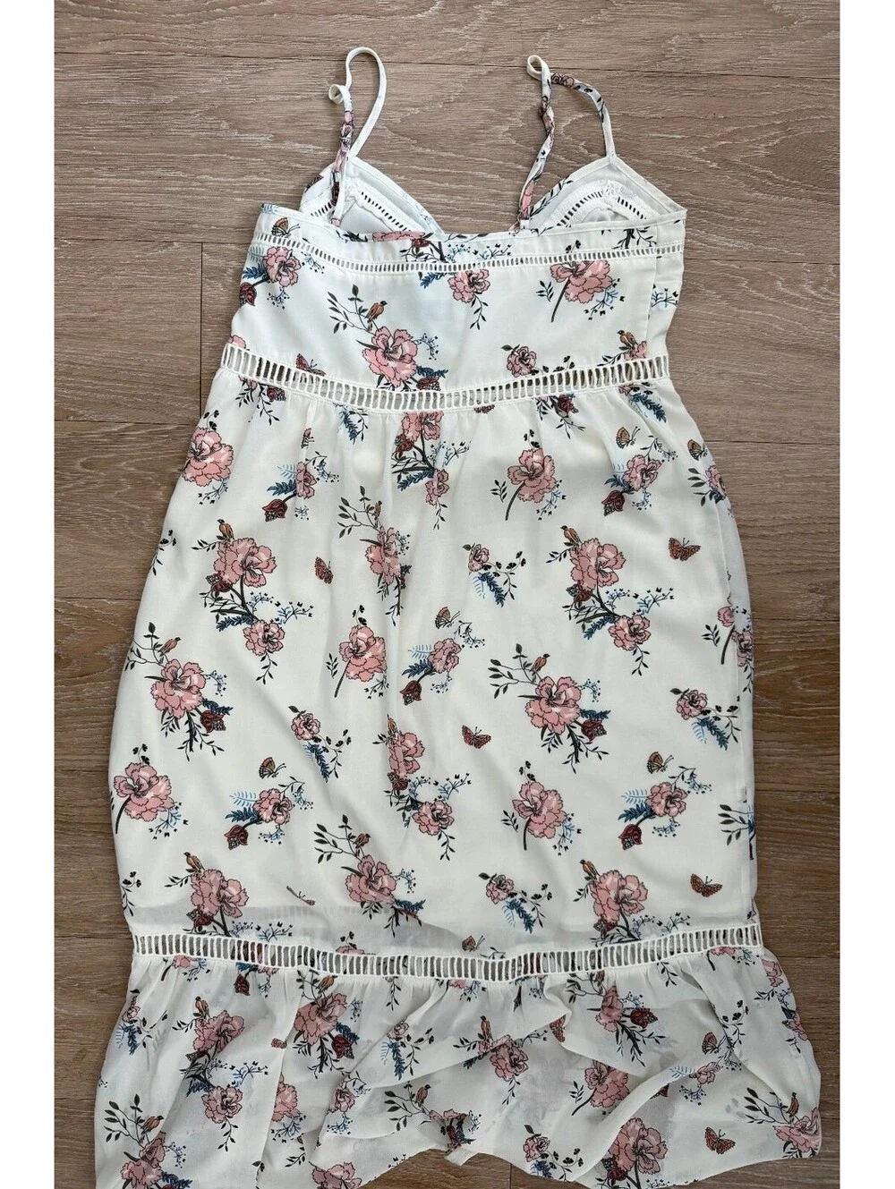 Abercrombie & Fitch Cream Floral Maxi Dress Size Small